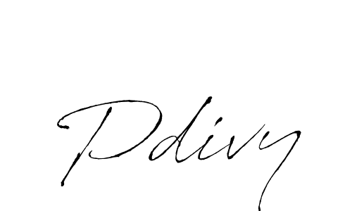 Create a beautiful signature design for name Pdivy. With this signature (Antro_Vectra) fonts, you can make a handwritten signature for free. Pdivy signature style 6 images and pictures png