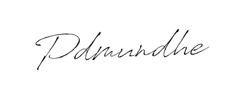 The best way (Antro_Vectra) to make a short signature is to pick only two or three words in your name. The name Pdmundhe include a total of six letters. For converting this name. Pdmundhe signature style 6 images and pictures png