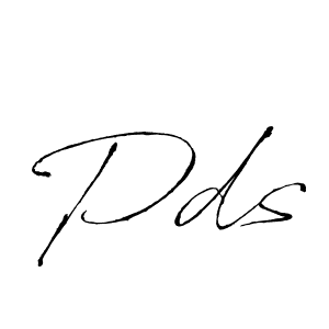 Also we have Pds name is the best signature style. Create professional handwritten signature collection using Antro_Vectra autograph style. Pds signature style 6 images and pictures png