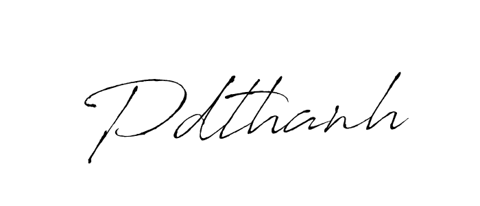 Create a beautiful signature design for name Pdthanh. With this signature (Antro_Vectra) fonts, you can make a handwritten signature for free. Pdthanh signature style 6 images and pictures png