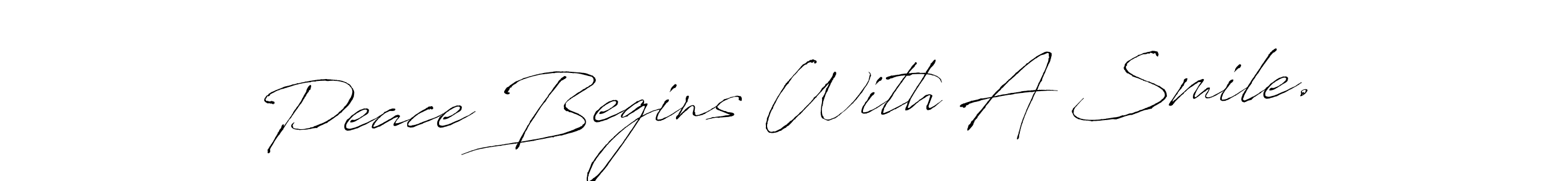 Antro_Vectra is a professional signature style that is perfect for those who want to add a touch of class to their signature. It is also a great choice for those who want to make their signature more unique. Get Peace Begins With A Smile. name to fancy signature for free. Peace Begins With A Smile. signature style 6 images and pictures png