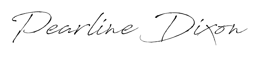 A stylish, flowing autograph style designed for name Pearline Dixon using Antro_Vectra typography. Perfect for digital creative projects. Pearline Dixon signature style 6 images and pictures png