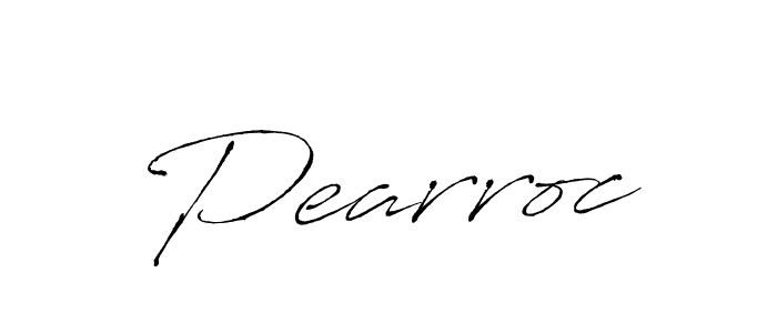 Design your own signature with our free online signature maker. With this signature software, you can create a handwritten (Antro_Vectra) signature for name Pearroc. Pearroc signature style 6 images and pictures png