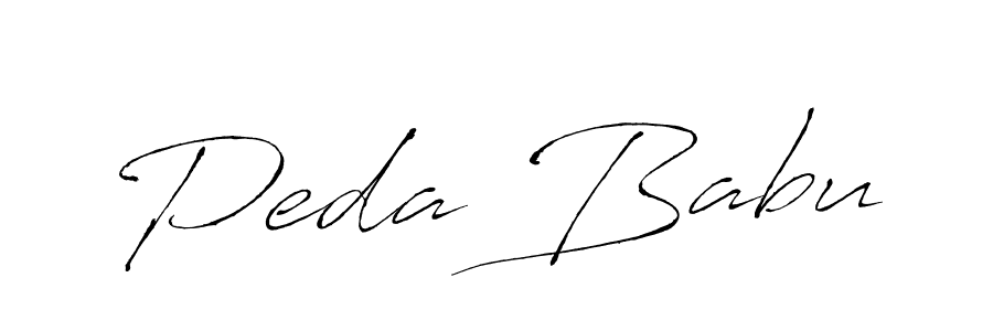 Design your own signature with our free online signature maker. With this signature software, you can create a handwritten (Antro_Vectra) signature for name Peda Babu. Peda Babu signature style 6 images and pictures png