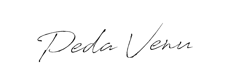 How to make Peda Venu name signature. Use Antro_Vectra style for creating short signs online. This is the latest handwritten sign. Peda Venu signature style 6 images and pictures png