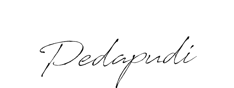 Create a beautiful signature design for name Pedapudi. With this signature (Antro_Vectra) fonts, you can make a handwritten signature for free. Pedapudi signature style 6 images and pictures png