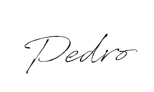 Design your own signature with our free online signature maker. With this signature software, you can create a handwritten (Antro_Vectra) signature for name Pedro. Pedro signature style 6 images and pictures png