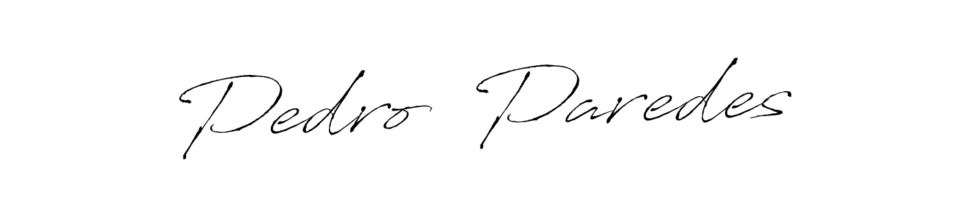 Pedro  Paredes stylish signature style. Best Handwritten Sign (Antro_Vectra) for my name. Handwritten Signature Collection Ideas for my name Pedro  Paredes. Pedro  Paredes signature style 6 images and pictures png