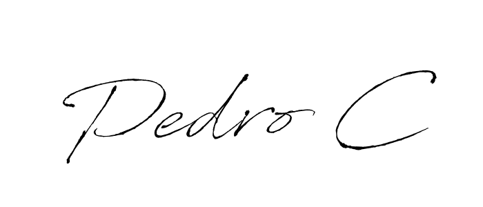 How to make Pedro C signature? Antro_Vectra is a professional autograph style. Create handwritten signature for Pedro C name. Pedro C signature style 6 images and pictures png