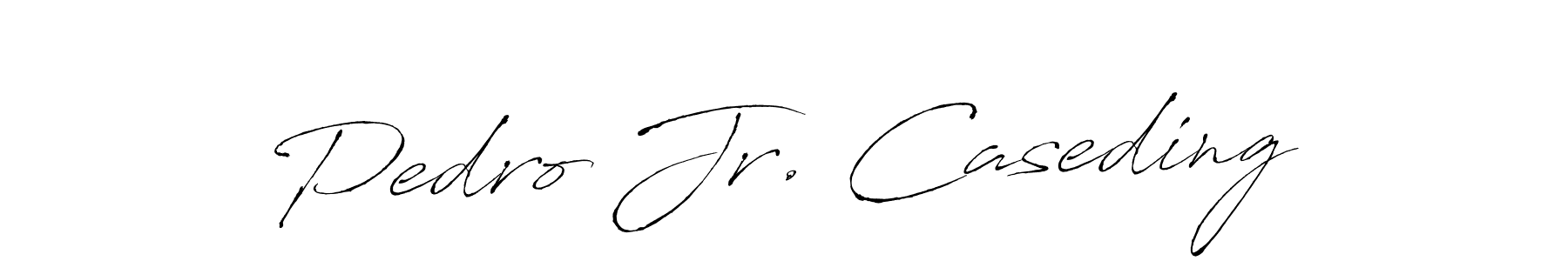 It looks lik you need a new signature style for name Pedro Jr. Caseding. Design unique handwritten (Antro_Vectra) signature with our free signature maker in just a few clicks. Pedro Jr. Caseding signature style 6 images and pictures png