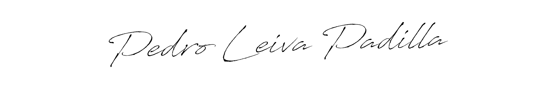 Create a beautiful signature design for name Pedro Leiva Padilla. With this signature (Antro_Vectra) fonts, you can make a handwritten signature for free. Pedro Leiva Padilla signature style 6 images and pictures png