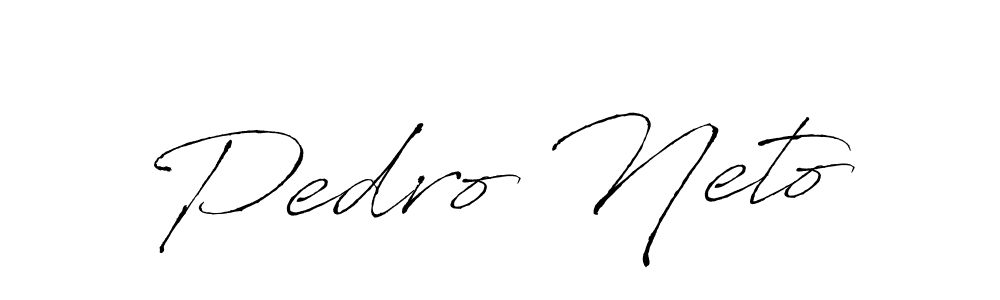 Pedro Neto stylish signature style. Best Handwritten Sign (Antro_Vectra) for my name. Handwritten Signature Collection Ideas for my name Pedro Neto. Pedro Neto signature style 6 images and pictures png