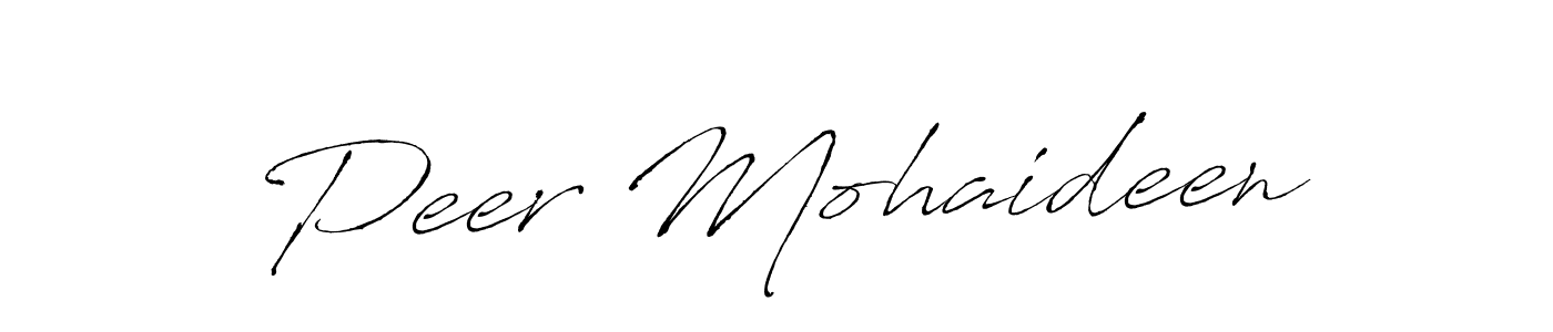 Make a beautiful signature design for name Peer Mohaideen. With this signature (Antro_Vectra) style, you can create a handwritten signature for free. Peer Mohaideen signature style 6 images and pictures png