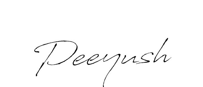 Design your own signature with our free online signature maker. With this signature software, you can create a handwritten (Antro_Vectra) signature for name Peeyush. Peeyush signature style 6 images and pictures png