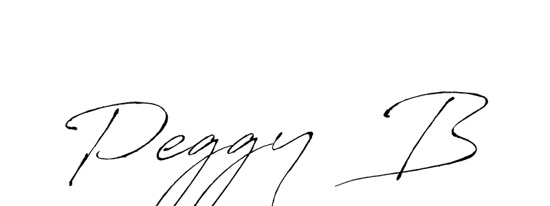 How to make Peggy  B signature? Antro_Vectra is a professional autograph style. Create handwritten signature for Peggy  B name. Peggy  B signature style 6 images and pictures png