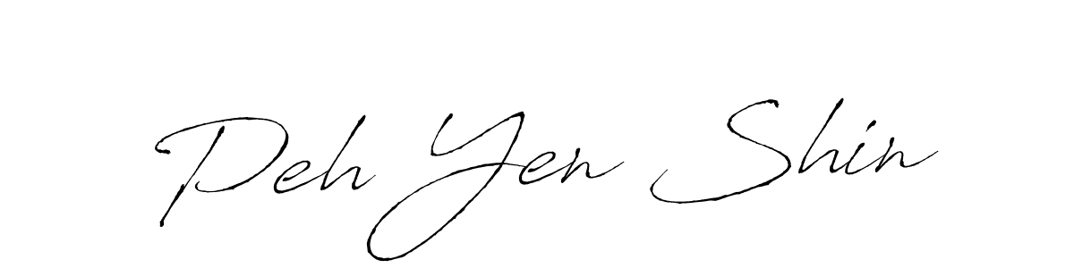 Peh Yen Shin stylish signature style. Best Handwritten Sign (Antro_Vectra) for my name. Handwritten Signature Collection Ideas for my name Peh Yen Shin. Peh Yen Shin signature style 6 images and pictures png