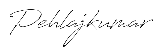 The Antro_Vectra handwriting style adds charm and authenticity to name Pehlajkumar. A wonderful choice for personal thank-you notes. Pehlajkumar signature style 6 images and pictures png