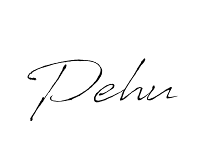 Use a signature maker to create a handwritten signature online. With this signature software, you can design (Antro_Vectra) your own signature for name Pehu. Pehu signature style 6 images and pictures png