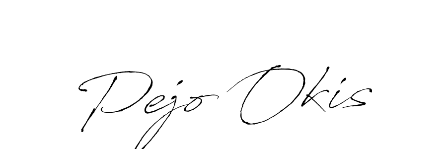 Pejo Okis stylish signature style. Best Handwritten Sign (Antro_Vectra) for my name. Handwritten Signature Collection Ideas for my name Pejo Okis. Pejo Okis signature style 6 images and pictures png