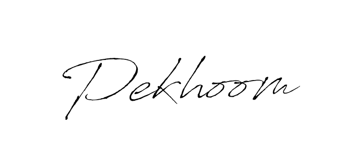 Use a signature maker to create a handwritten signature online. With this signature software, you can design (Antro_Vectra) your own signature for name Pekhoom. Pekhoom signature style 6 images and pictures png