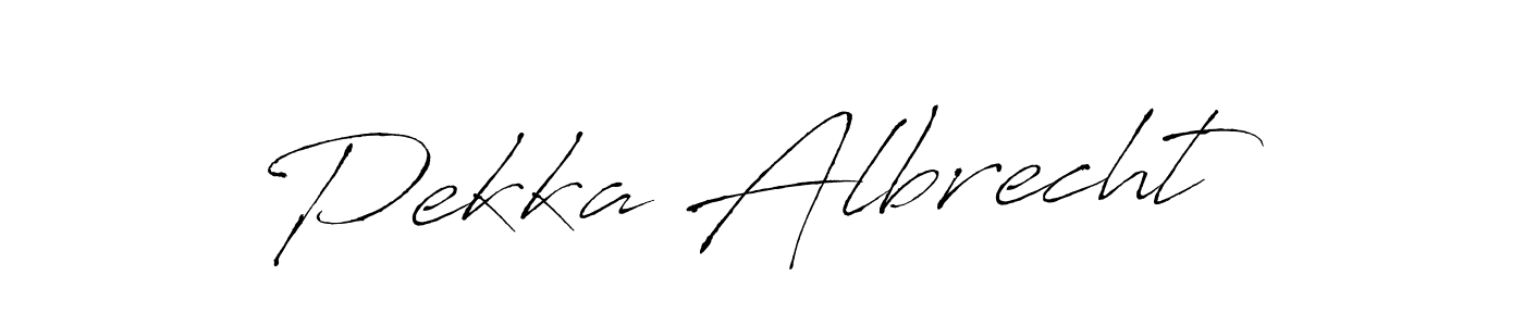 You should practise on your own different ways (Antro_Vectra) to write your name (Pekka Albrecht) in signature. don't let someone else do it for you. Pekka Albrecht signature style 6 images and pictures png