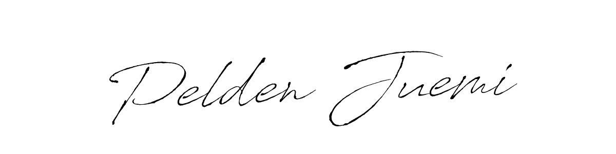 Make a beautiful signature design for name Pelden Juemi. With this signature (Antro_Vectra) style, you can create a handwritten signature for free. Pelden Juemi signature style 6 images and pictures png