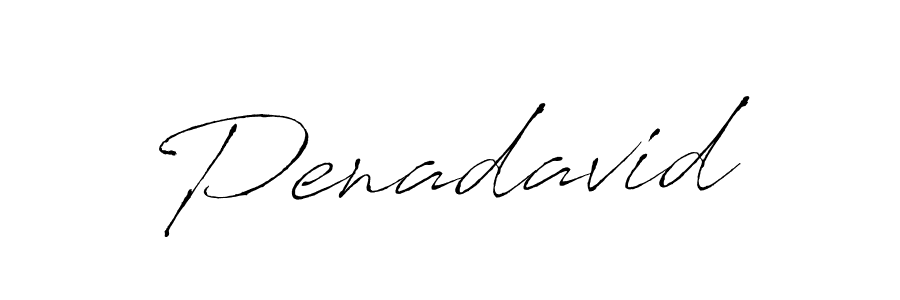 How to make Penadavid name signature. Use Antro_Vectra style for creating short signs online. This is the latest handwritten sign. Penadavid signature style 6 images and pictures png