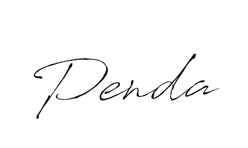 How to make Penda name signature. Use Antro_Vectra style for creating short signs online. This is the latest handwritten sign. Penda signature style 6 images and pictures png