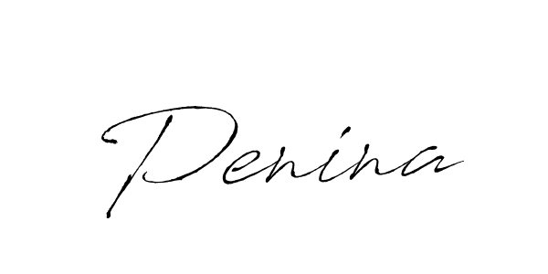 Penina stylish signature style. Best Handwritten Sign (Antro_Vectra) for my name. Handwritten Signature Collection Ideas for my name Penina. Penina signature style 6 images and pictures png