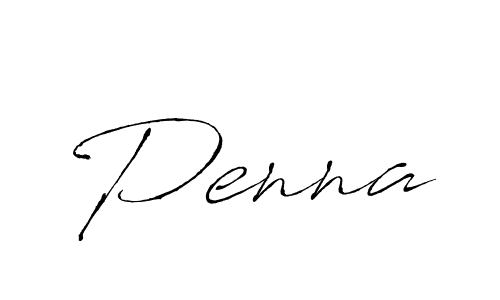 Design your own signature with our free online signature maker. With this signature software, you can create a handwritten (Antro_Vectra) signature for name Penna. Penna signature style 6 images and pictures png