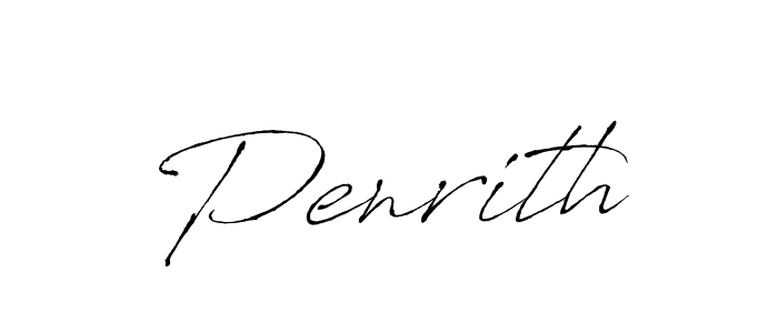 Design your own signature with our free online signature maker. With this signature software, you can create a handwritten (Antro_Vectra) signature for name Penrith. Penrith signature style 6 images and pictures png