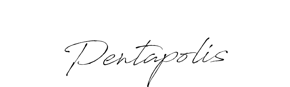 Create a beautiful signature design for name Pentapolis. With this signature (Antro_Vectra) fonts, you can make a handwritten signature for free. Pentapolis signature style 6 images and pictures png