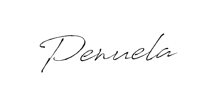 How to make Penuela name signature. Use Antro_Vectra style for creating short signs online. This is the latest handwritten sign. Penuela signature style 6 images and pictures png