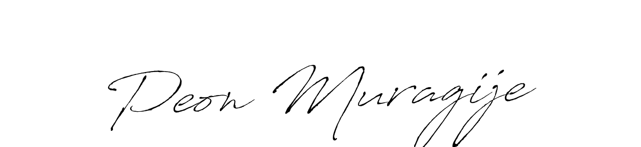 Make a beautiful signature design for name Peon Muragije. Use this online signature maker to create a handwritten signature for free. Peon Muragije signature style 6 images and pictures png