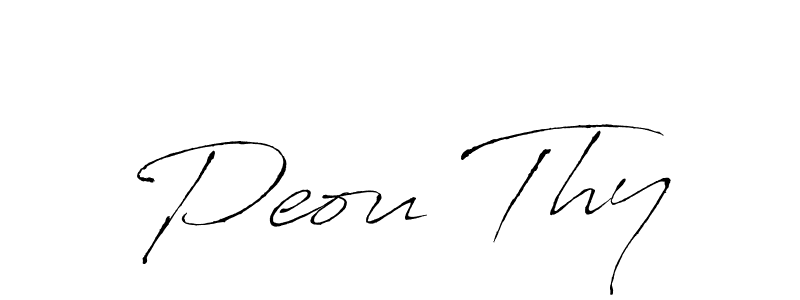 You should practise on your own different ways (Antro_Vectra) to write your name (Peou Thy) in signature. don't let someone else do it for you. Peou Thy signature style 6 images and pictures png