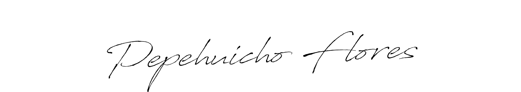 Create a beautiful signature design for name Pepehuicho Flores. With this signature (Antro_Vectra) fonts, you can make a handwritten signature for free. Pepehuicho Flores signature style 6 images and pictures png
