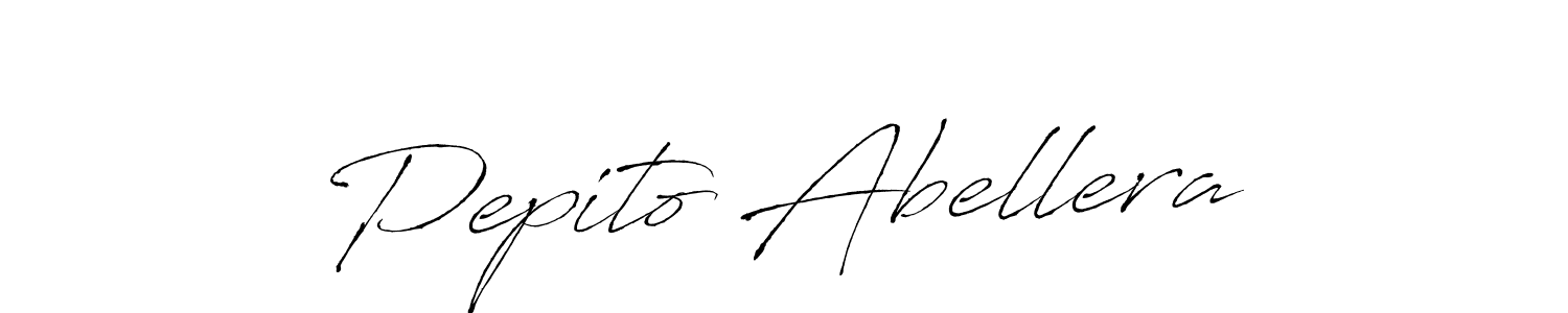 How to make Pepito Abellera signature? Antro_Vectra is a professional autograph style. Create handwritten signature for Pepito Abellera name. Pepito Abellera signature style 6 images and pictures png