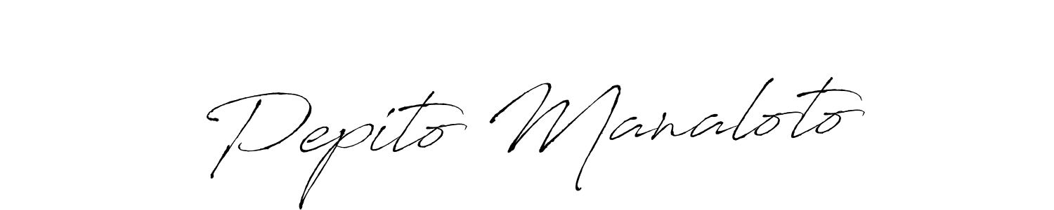 Use a signature maker to create a handwritten signature online. With this signature software, you can design (Antro_Vectra) your own signature for name Pepito Manaloto. Pepito Manaloto signature style 6 images and pictures png