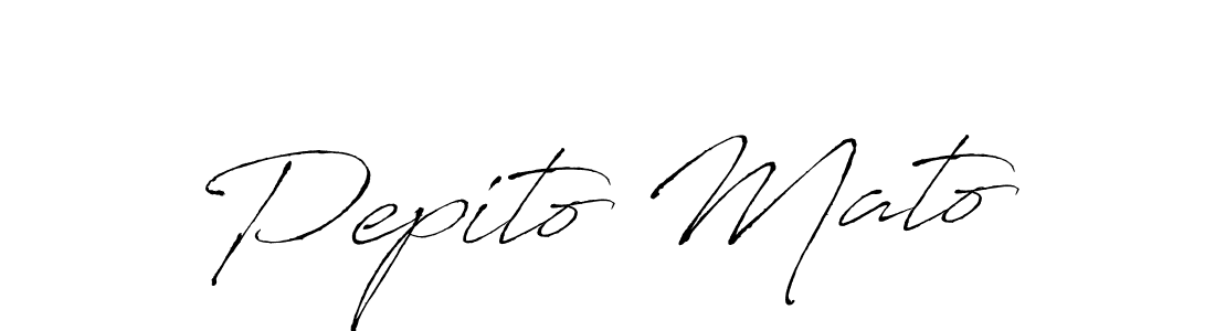 Once you've used our free online signature maker to create your best signature Antro_Vectra style, it's time to enjoy all of the benefits that Pepito Mato name signing documents. Pepito Mato signature style 6 images and pictures png