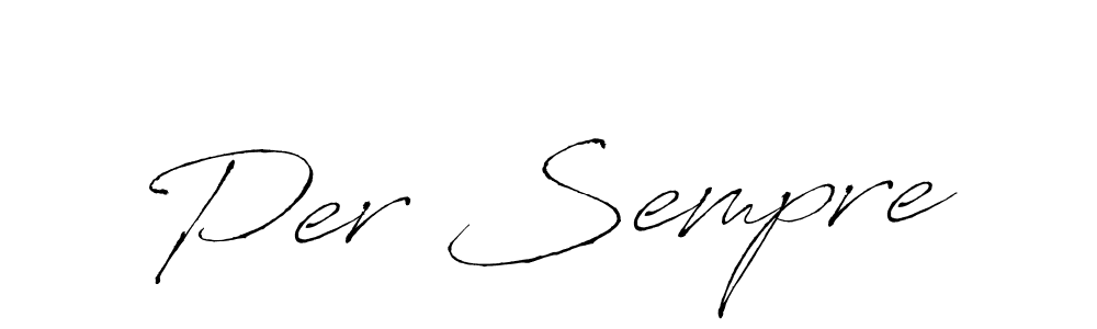 Also You can easily find your signature by using the search form. We will create Per Sempre name handwritten signature images for you free of cost using Antro_Vectra sign style. Per Sempre signature style 6 images and pictures png