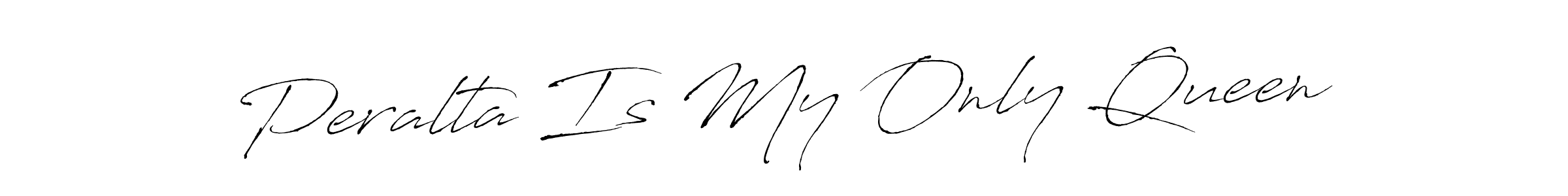The best way (Antro_Vectra) to make a short signature is to pick only two or three words in your name. The name Peralta Is My Only Queen include a total of six letters. For converting this name. Peralta Is My Only Queen signature style 6 images and pictures png