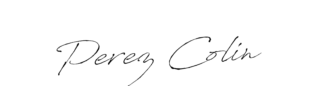 How to make Perez Colin name signature. Use Antro_Vectra style for creating short signs online. This is the latest handwritten sign. Perez Colin signature style 6 images and pictures png