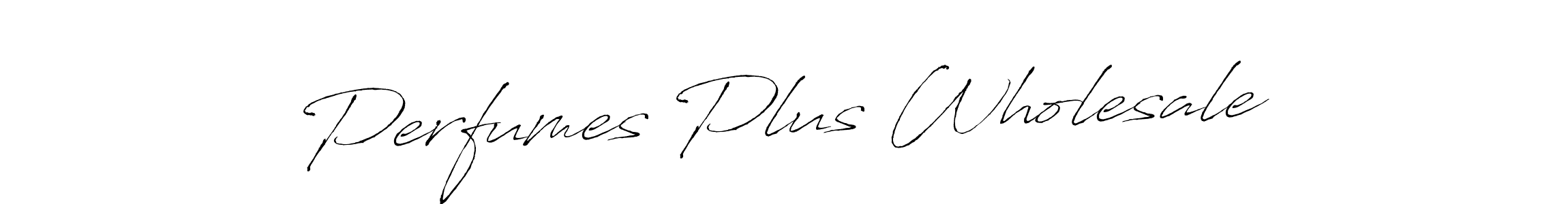 Antro_Vectra is a professional signature style that is perfect for those who want to add a touch of class to their signature. It is also a great choice for those who want to make their signature more unique. Get Perfumes Plus Wholesale name to fancy signature for free. Perfumes Plus Wholesale signature style 6 images and pictures png