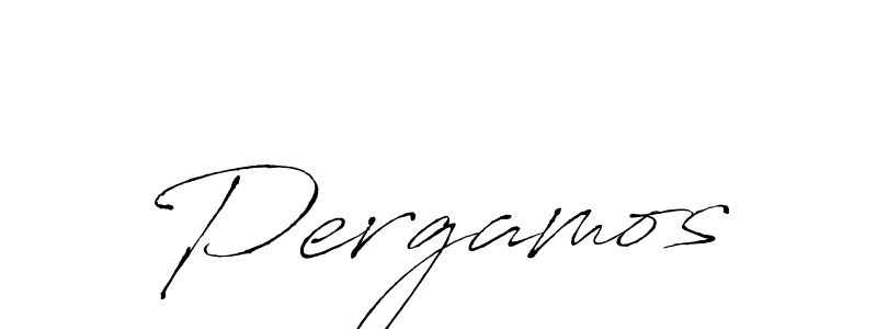 Pergamos stylish signature style. Best Handwritten Sign (Antro_Vectra) for my name. Handwritten Signature Collection Ideas for my name Pergamos. Pergamos signature style 6 images and pictures png