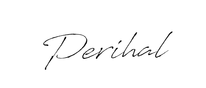 Make a beautiful signature design for name Perihal. With this signature (Antro_Vectra) style, you can create a handwritten signature for free. Perihal signature style 6 images and pictures png