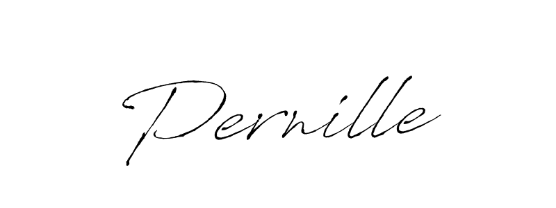 How to make Pernille signature? Antro_Vectra is a professional autograph style. Create handwritten signature for Pernille name. Pernille signature style 6 images and pictures png