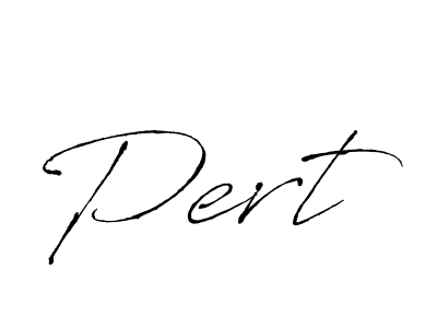 Use a signature maker to create a handwritten signature online. With this signature software, you can design (Antro_Vectra) your own signature for name Pert. Pert signature style 6 images and pictures png