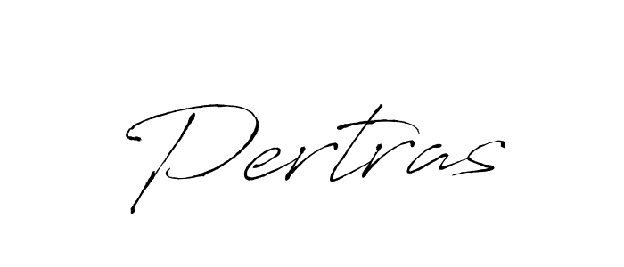 How to make Pertras name signature. Use Antro_Vectra style for creating short signs online. This is the latest handwritten sign. Pertras signature style 6 images and pictures png