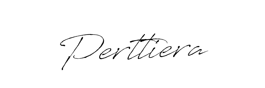 Design your own signature with our free online signature maker. With this signature software, you can create a handwritten (Antro_Vectra) signature for name Perttiera. Perttiera signature style 6 images and pictures png