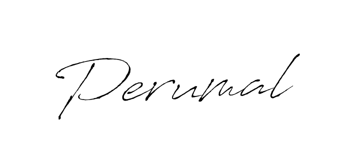 Use a signature maker to create a handwritten signature online. With this signature software, you can design (Antro_Vectra) your own signature for name Perumal. Perumal signature style 6 images and pictures png